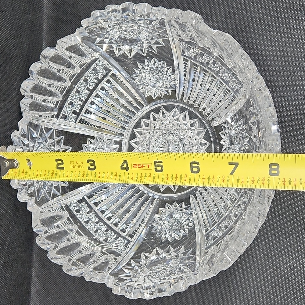 Brilliant cut glass bowl - Picture 6 of 6